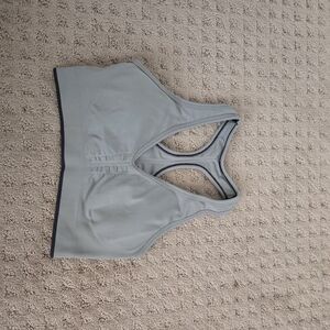 Light Blue Racerback Sports Bra - Padded Support